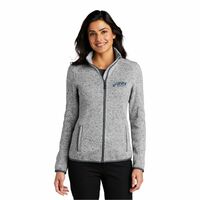 Port Authority Ladies Sweater Fleece Jacket.